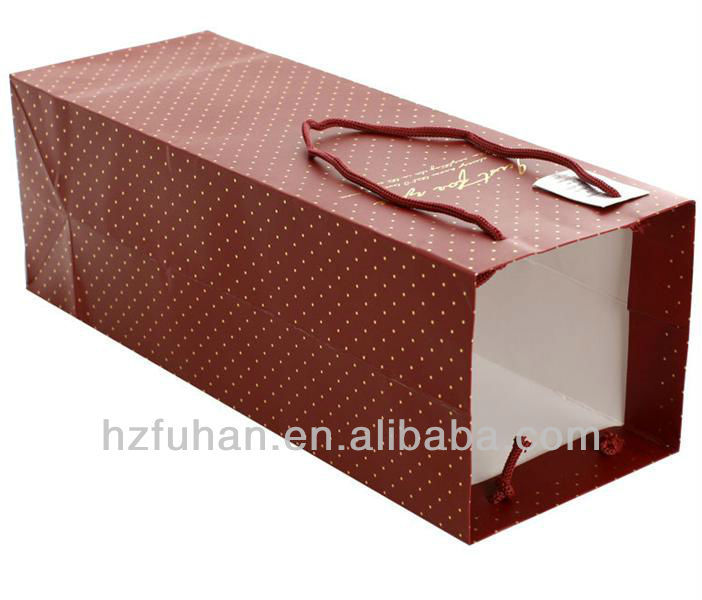 Party supplies paper wine bags/ customized fashion gift packaging bags