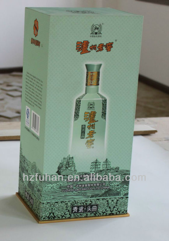 Customized wine packing box with lining