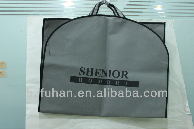 100g non-woven suit carrier bags for garment without zipper