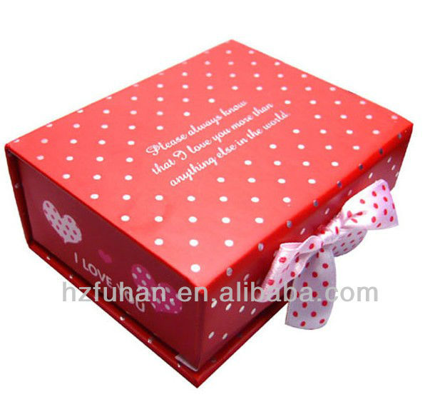 Colourful cardboard box with magnet /Cute paper boxes with sponge wholesale