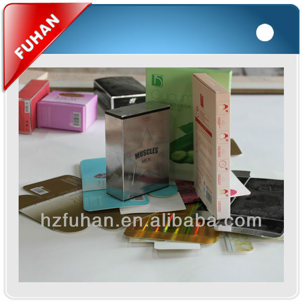 Customized printing paper box with hole for packing garment clothing