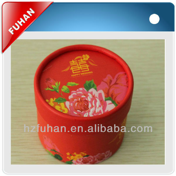 Colourfu round paper box for packing gifts