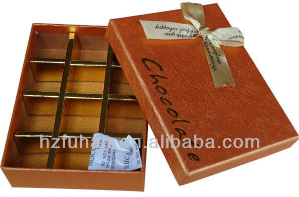 Customized high quality gift paper boxes for packing chocolate