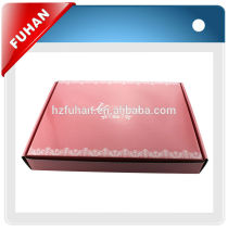 Fancy customized packing box with hot stamping technic for t-shirt