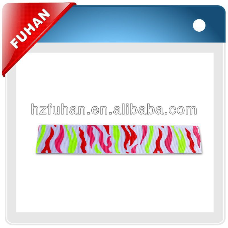 2014 printed grosgrain ribbon no minimum order