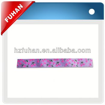 High Density fabric printed grosgrain ribbon