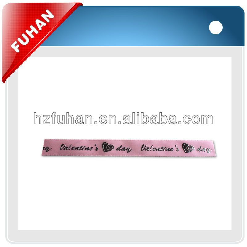 Wholesale grosgrain ribbon printed LOGO for baby clothes