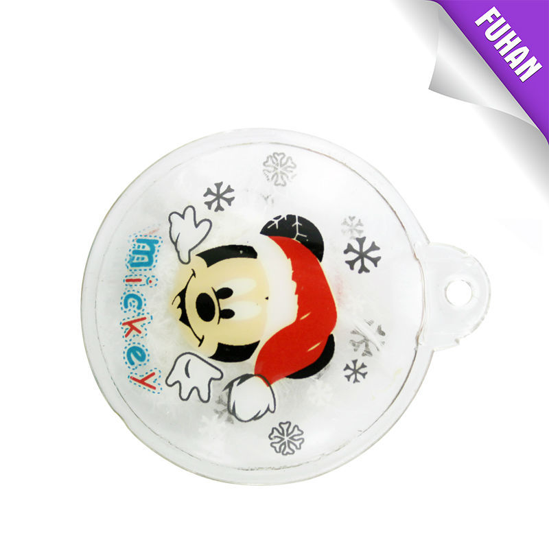 fashionable customized PVC skin down inflatable round cute feather tag