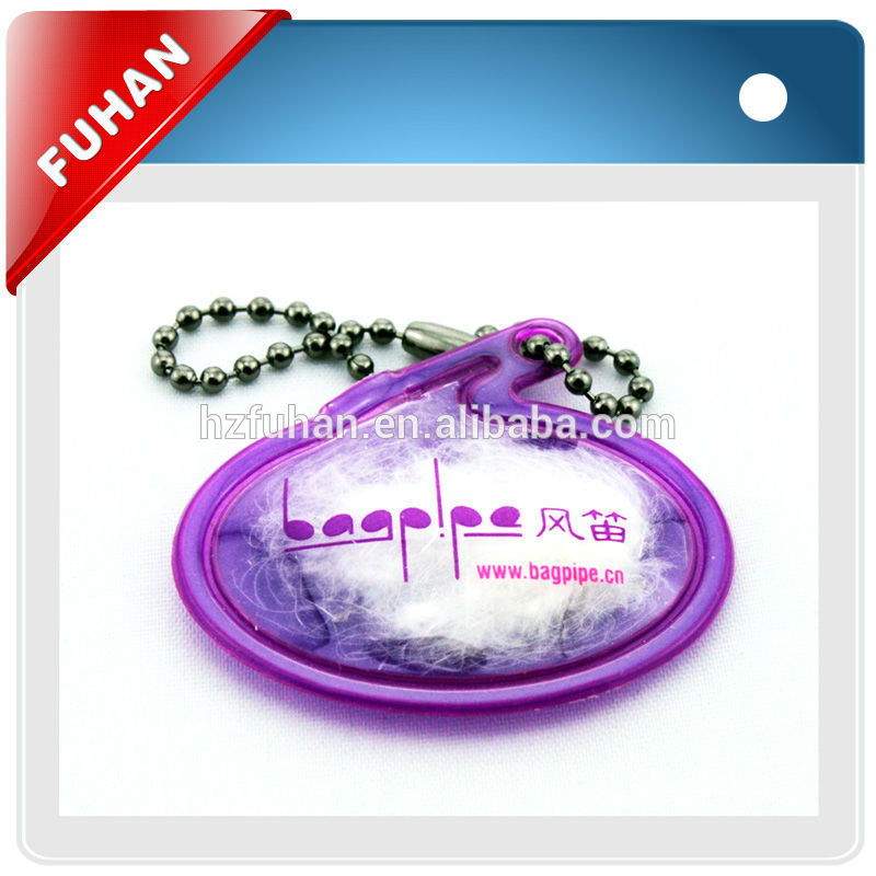 Soft PVC feather inflatable tag for garment