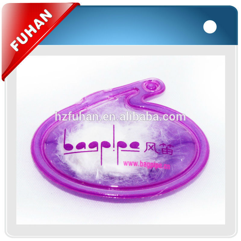 Promotional price for plastic feather hang tag