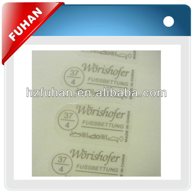 2014 OEM fashionable double layer printed adhesive stickers label