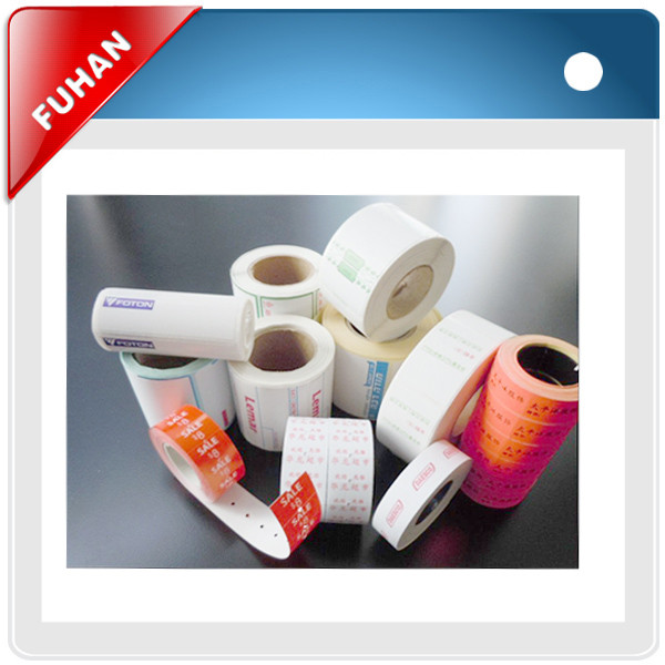 wholesale customized roll self adhesive sticker label