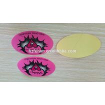 2014 OEM fashionable double layer printed adhesive stickers label