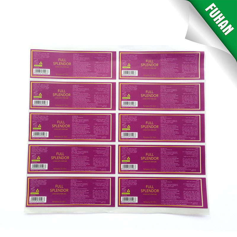 Full color printing removable adhesive paper for daily chemical products