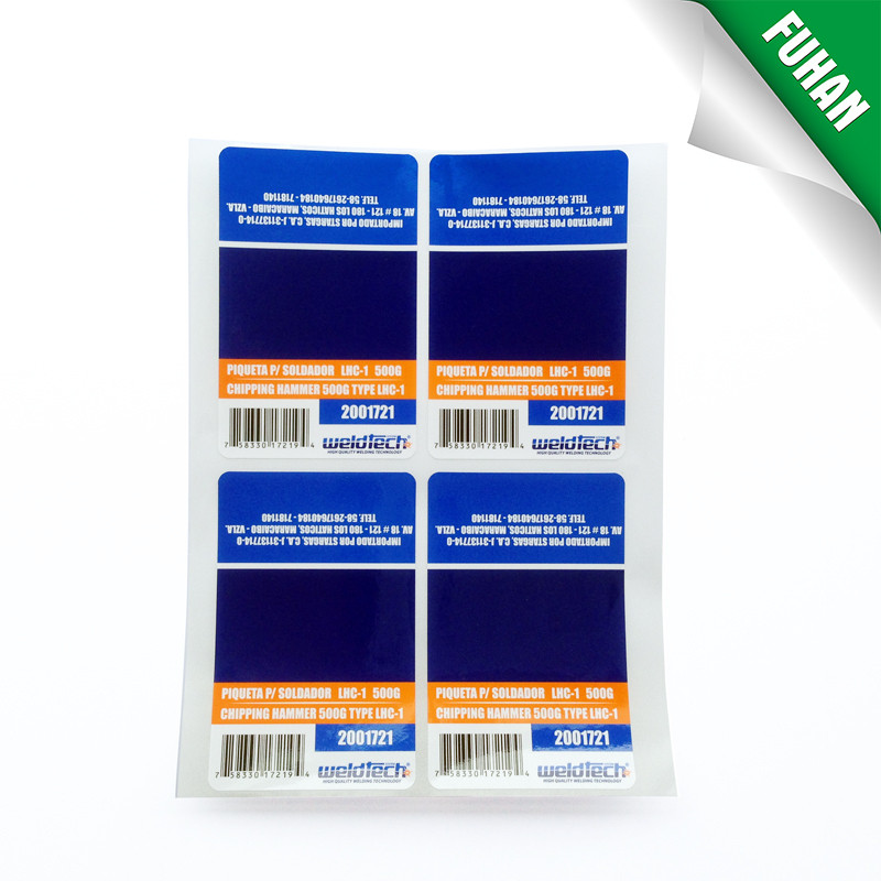 Full color printing removable adhesive paper for drug bottle