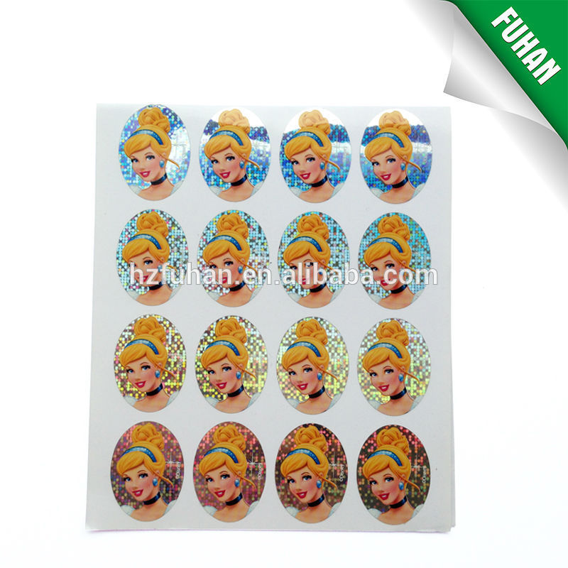 Shining high quality self adhesive sticker for dolls accessories