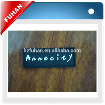 High quality rubber patch with embossed logo