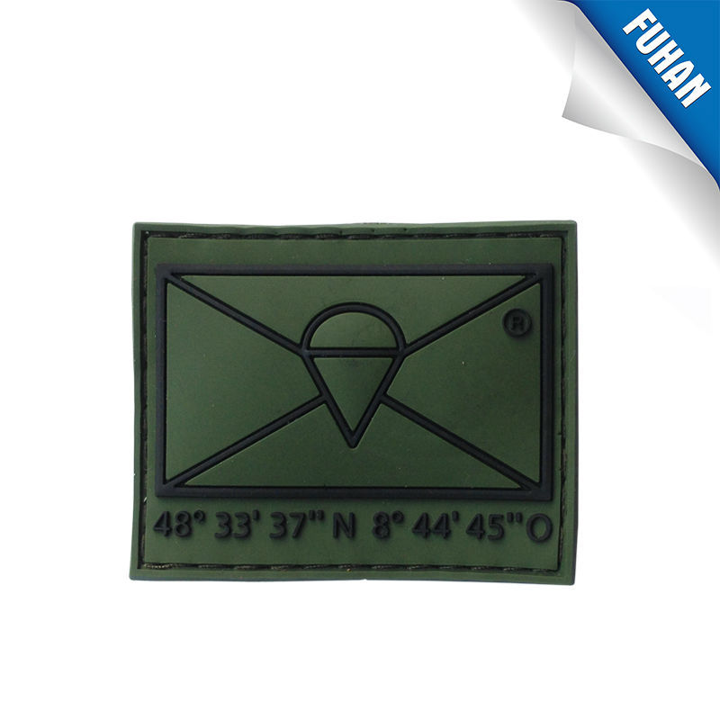 Rubber patch with velcro for cloth
