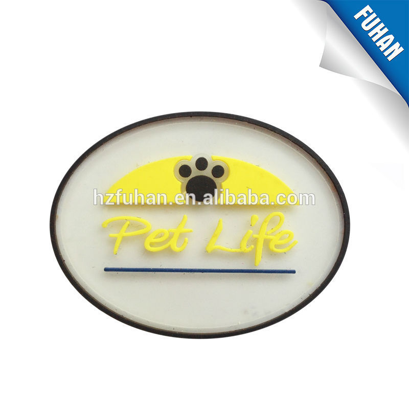Good quality cheap cute 3d silicone label