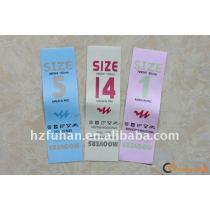 special and colorful non-woven care labels for 2012 clothes