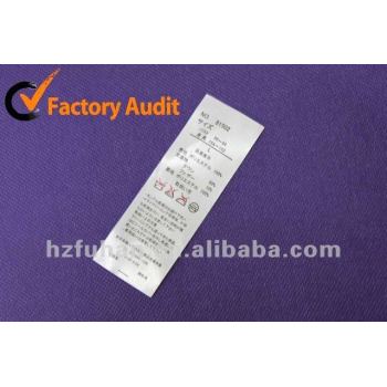 Non-woven Fabrics Labels for Clothes