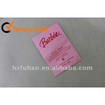Colorful Cute Polyester Care Label for Child