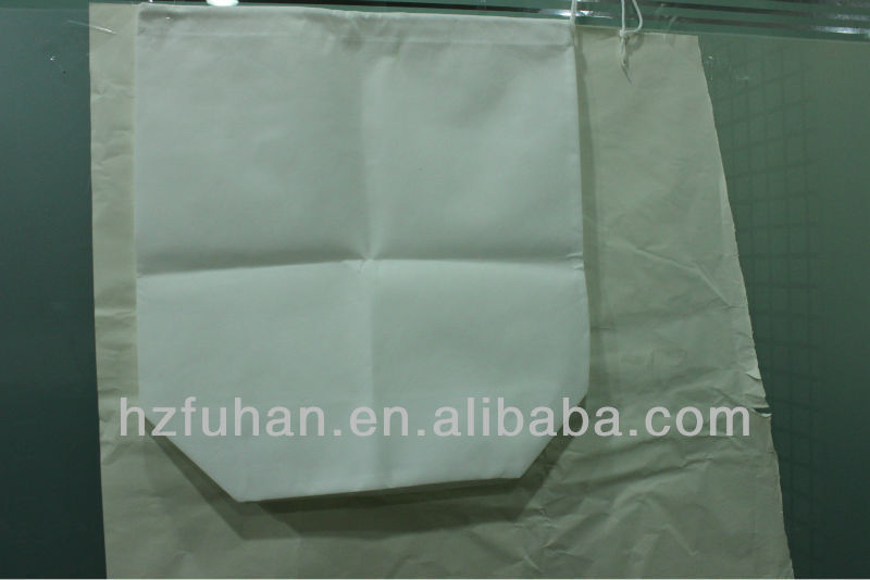 Fabric white packaging bags/ drawstring bags/Dustproof bag