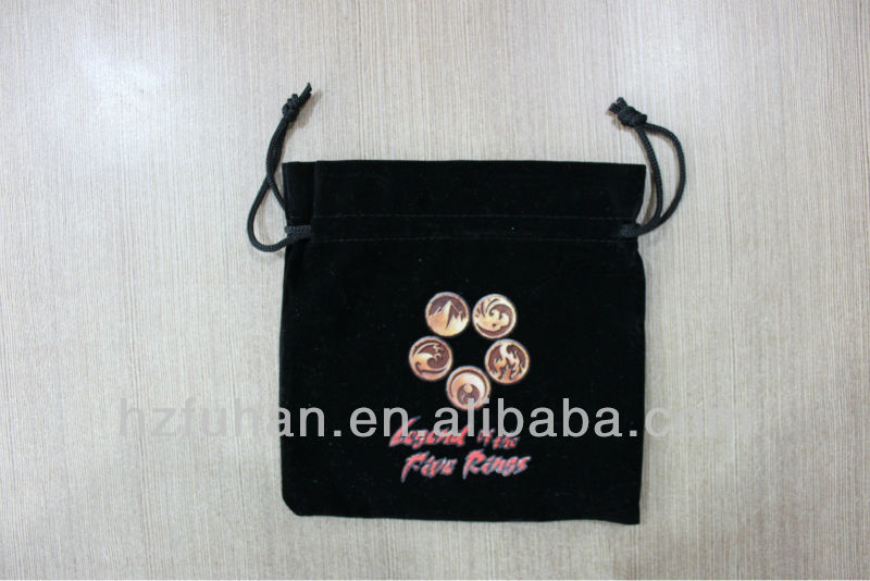 Fashion flannelette drawing long gift bag for packing gifts