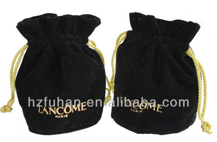 Customized Velvet drawing bags with printing LOGO