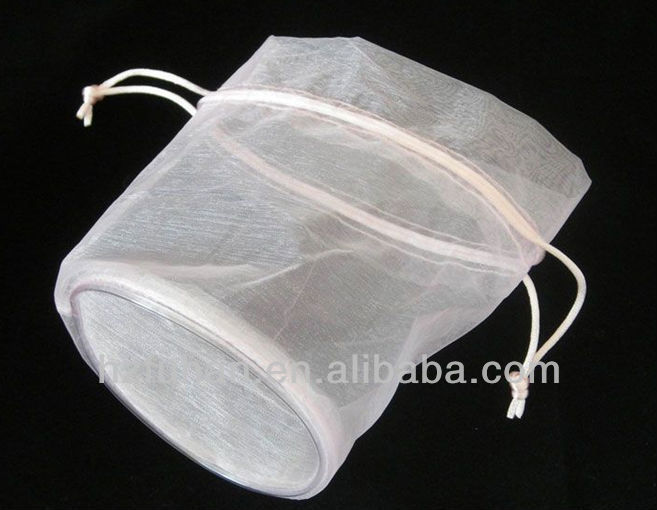 Party favors round purple organza drawing bags for packing gifts