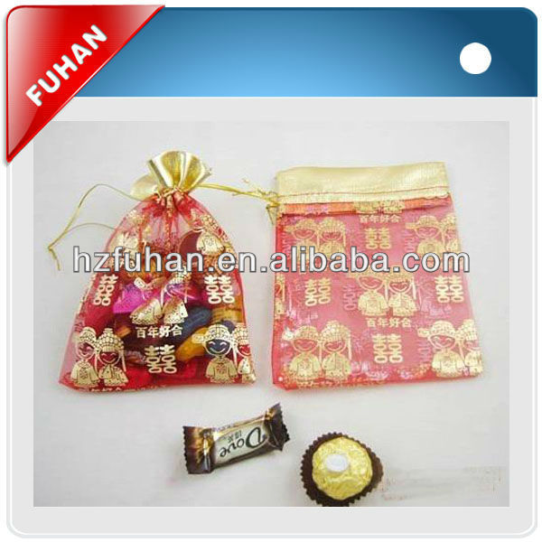 fashionable customized beautiful halloween organza bag for gifts packing