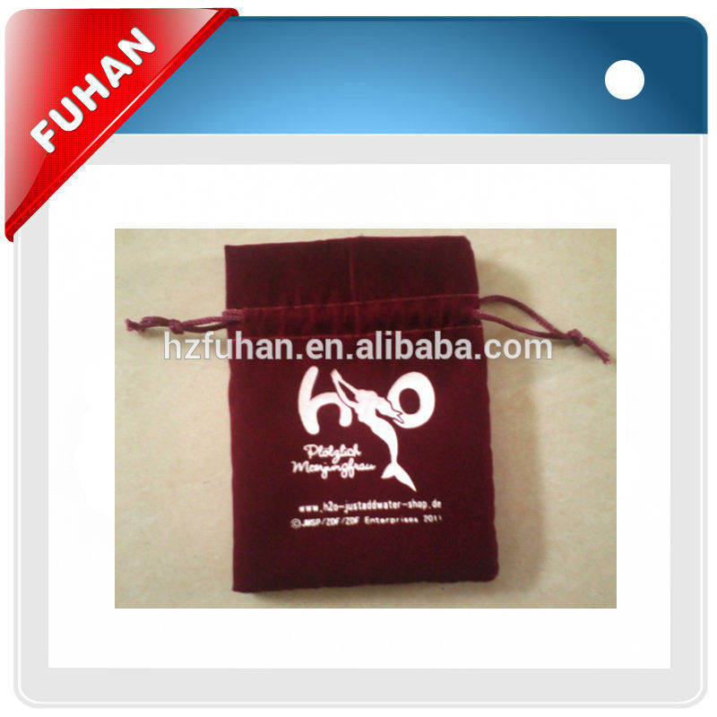 Newest promotional price for velvet jewelry bag with drawstring