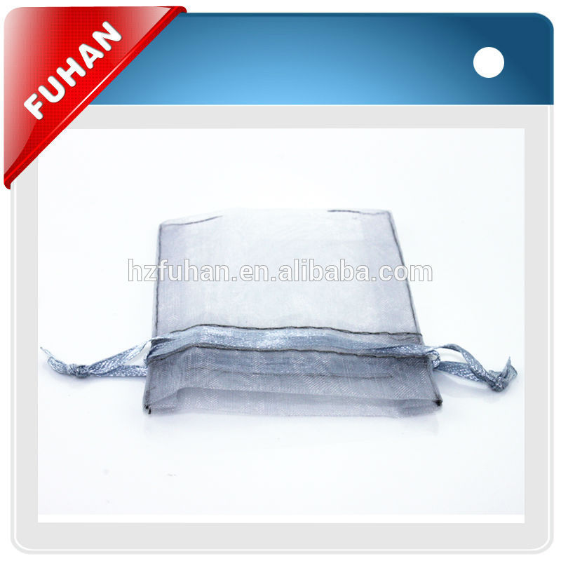 fashionable customized wholesale drawstring organza bag for package