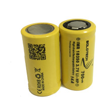 18350 rechargeable batteries Solotech 18350 700mAh  IMR 14Amps yellow battery