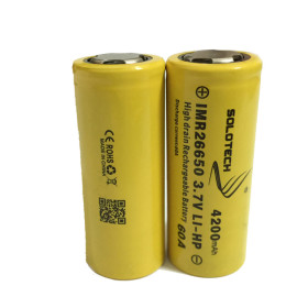 rechargeable batteries Solotech 26650 4200mAh  IMR 60Amps battery