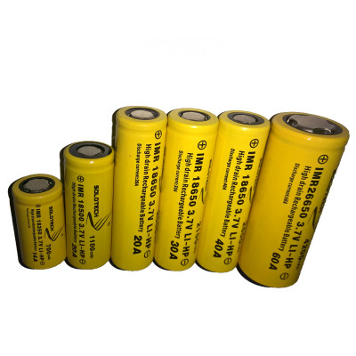 rechargeable battery Solotech 18650 2100mAh  IMR 30A high drain battery