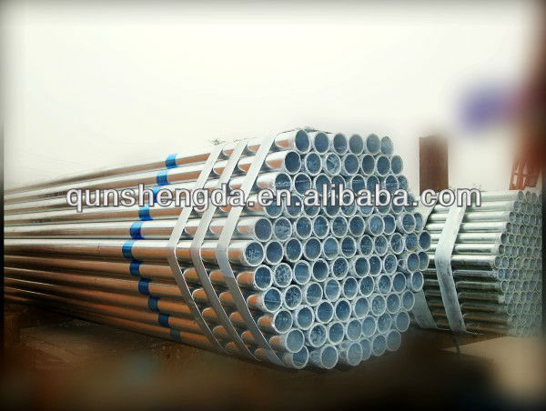 zinc coated steel tube for water supply