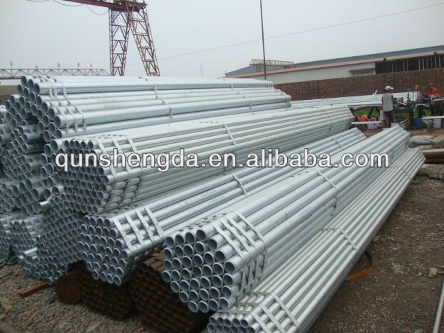 zinc coated pipe for works
