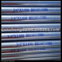 welded galvanizing tubes BS1387