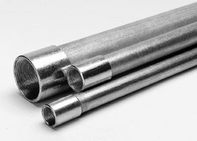 Galvanised Steel Pipe with Threading & Coupling