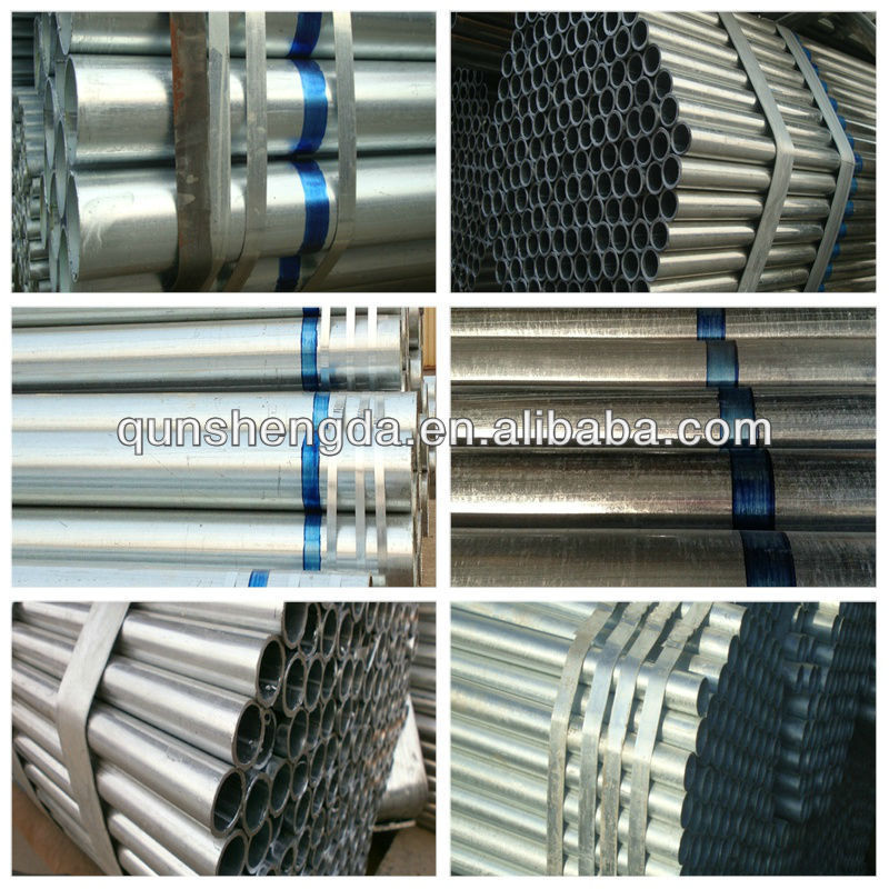 Hot Dipped ERW Galvanized Tube with blue band