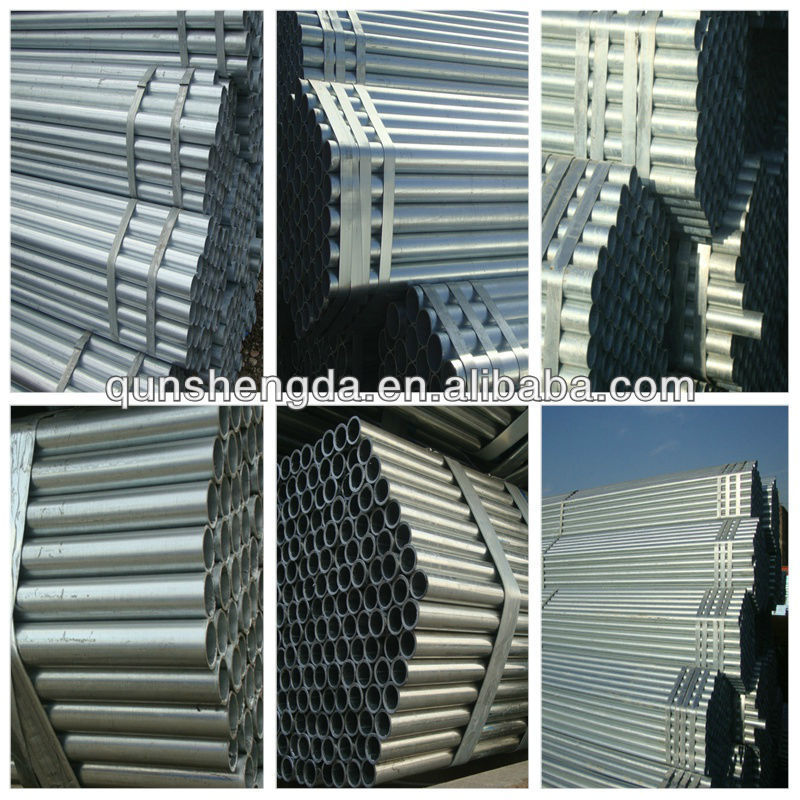 zinc coated steel tube for water