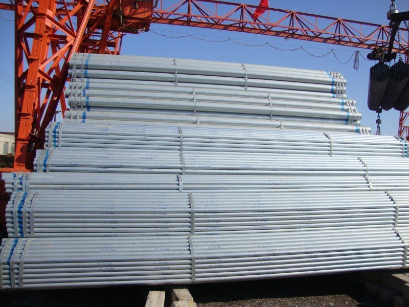 zinc plated steel pipes