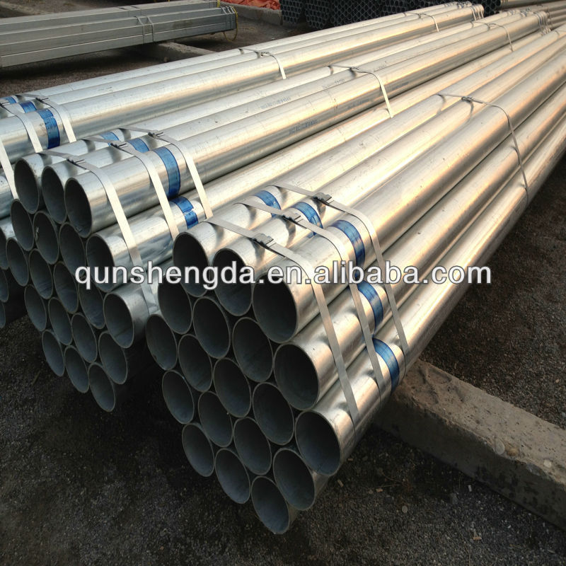 tianjin bs1387 1.4 W.T galvanized steel pipe