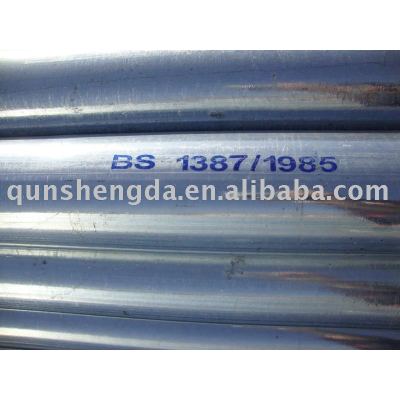 Hot Dipped Galvanized Pipe with mark and coupling