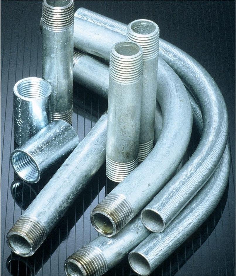 Galvanized steel pipe(with thread and socket)