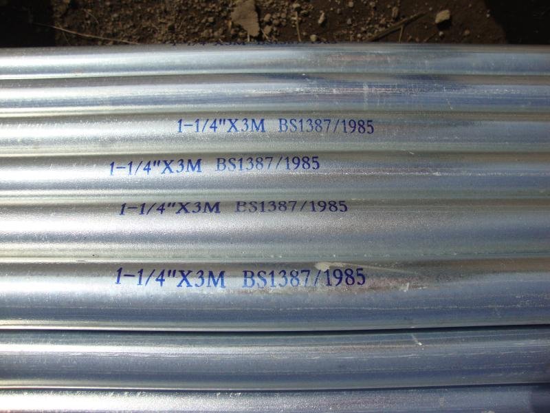 HOT GALVANIZED STEEL PIPING FOR WATER