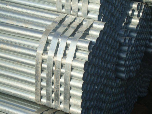 hot round galvanized steel pipe