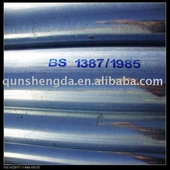 BS 1387/ 1985 Hot Dipped Galvanized Steel Pipe