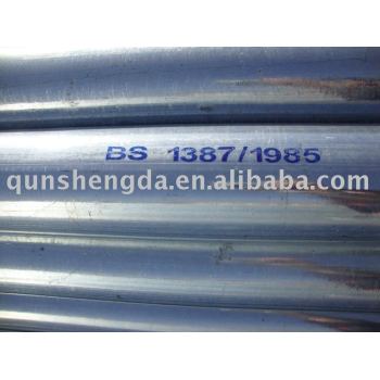 Round Galvanized Steel Pipes BS1387
